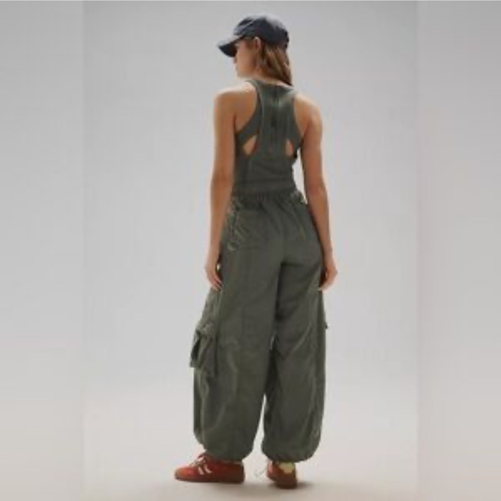 Anthropologie Olive Green Utility Jumpsuit - Picture 3 of 16